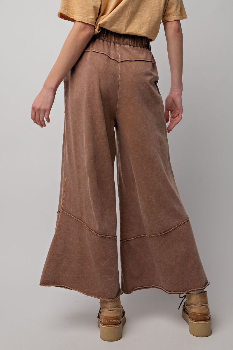 Wide Leg Mineral Washed Lounge Pant