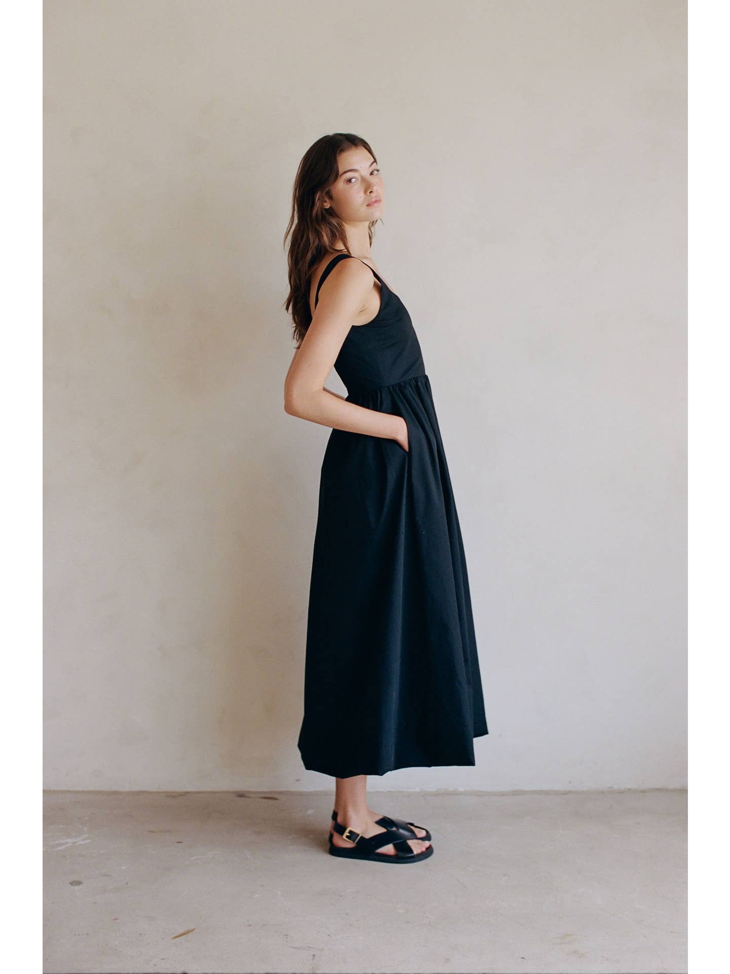 Bubble Hem Maxi Dress