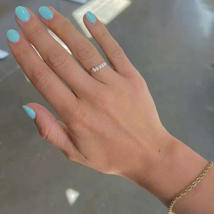 Polly Pearl Ring - Gold