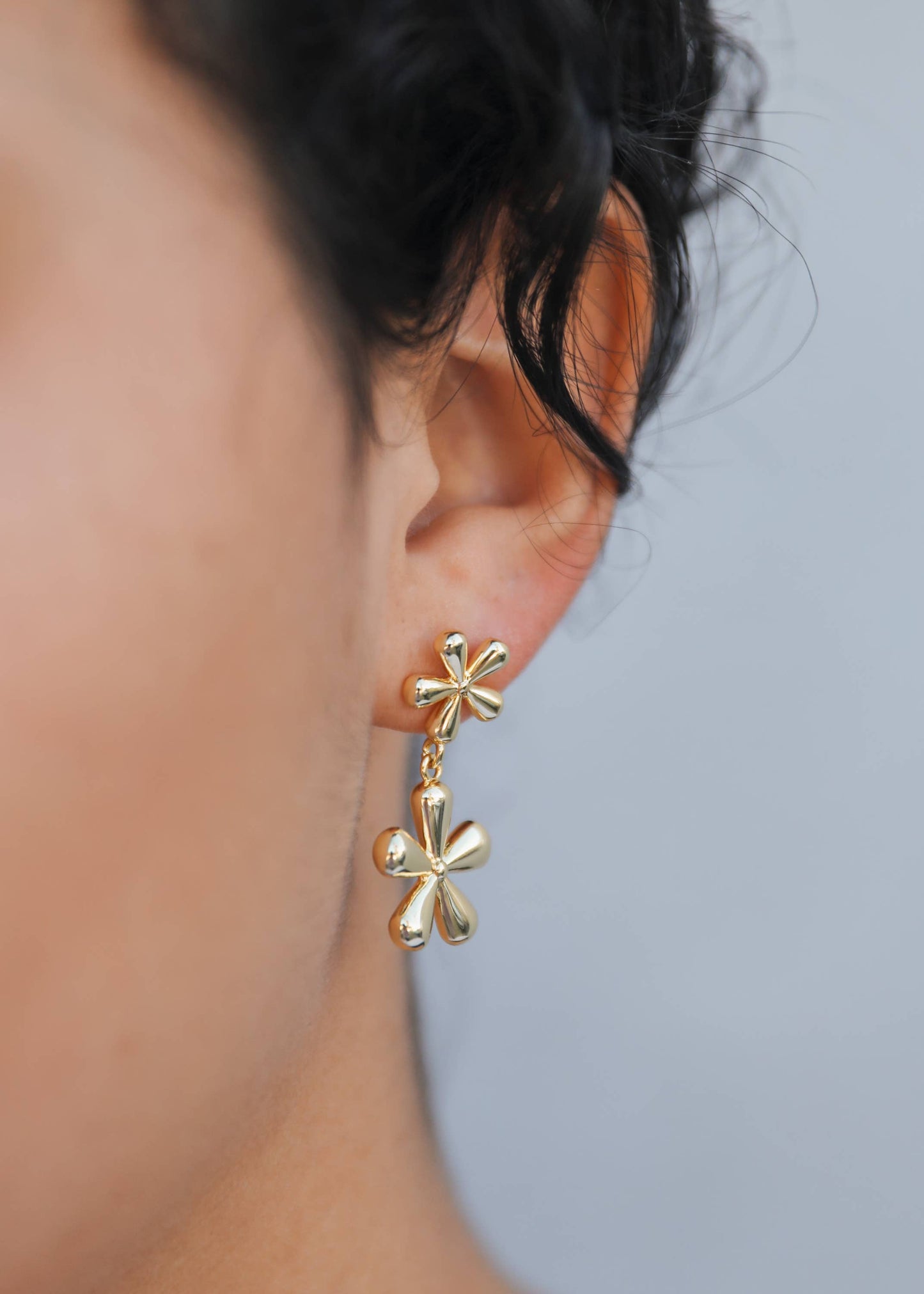Double Daisy Earring