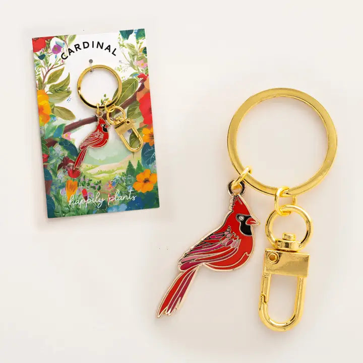 Red Cardinal Keychain & Bag Charm