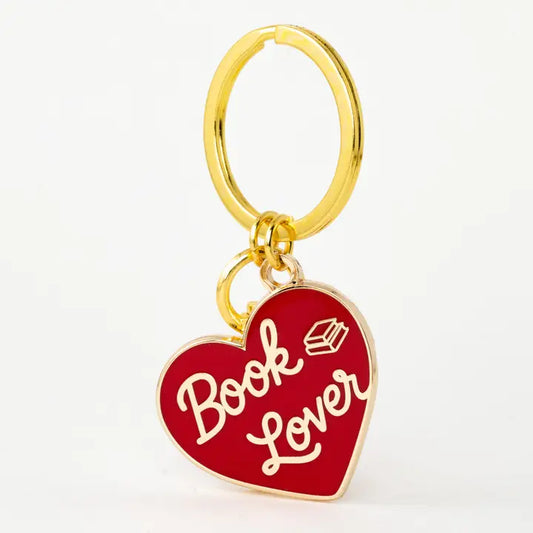 Book Lovers Heart Bag Charm