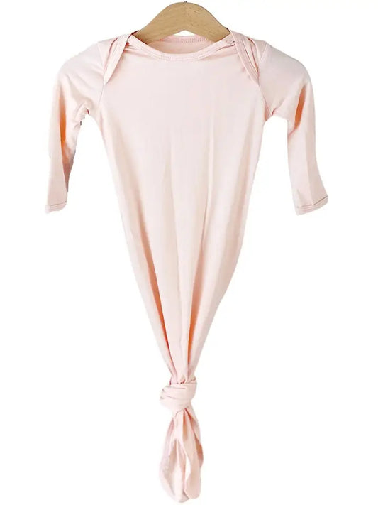 Blush Pink Bamboo Knotted Gown