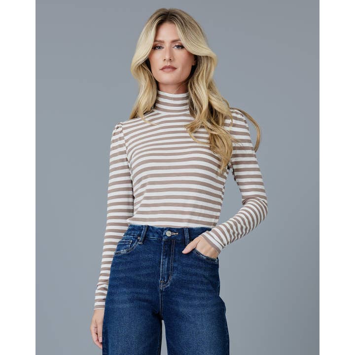 Essential Striped Turtleneck