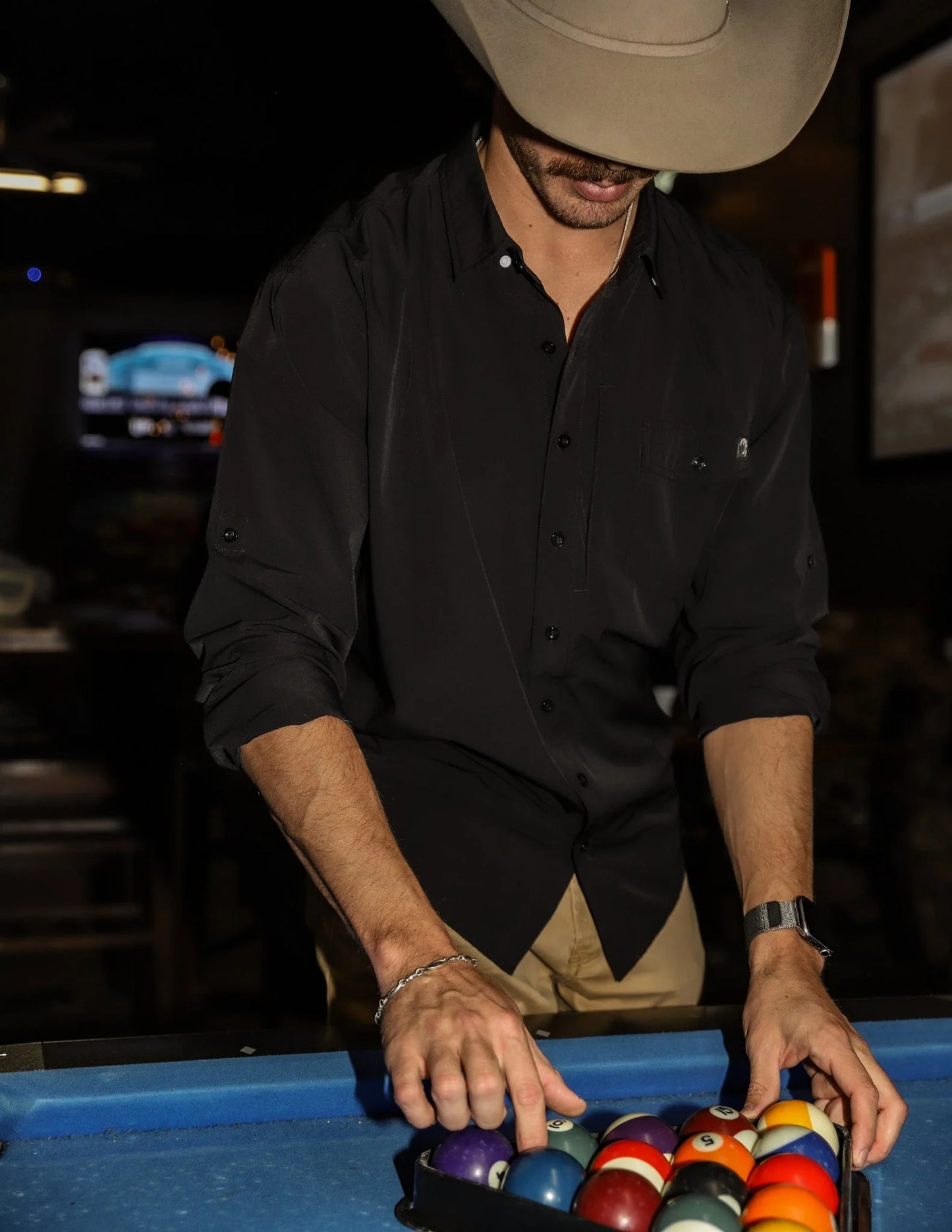 Long Sleeve Fishing Shirt Black
