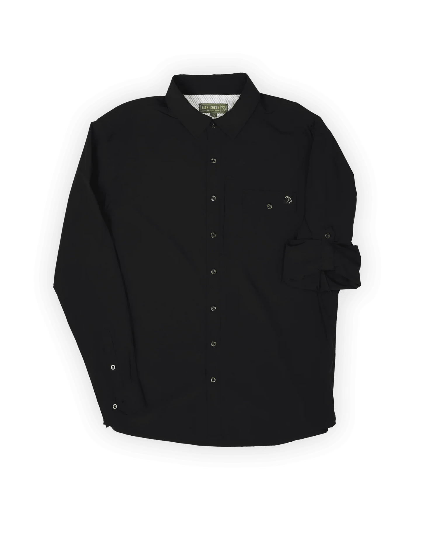 Long Sleeve Fishing Shirt Black