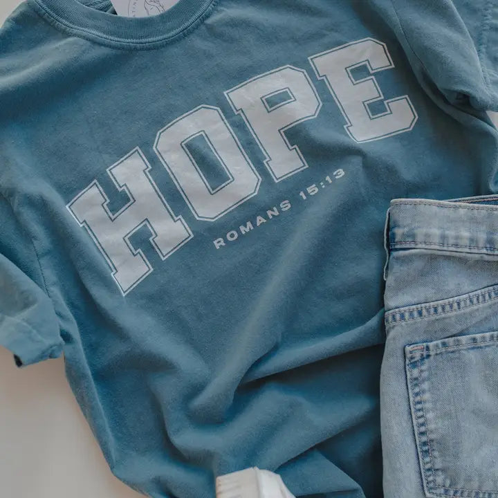 Hope Tee- Ice Blue