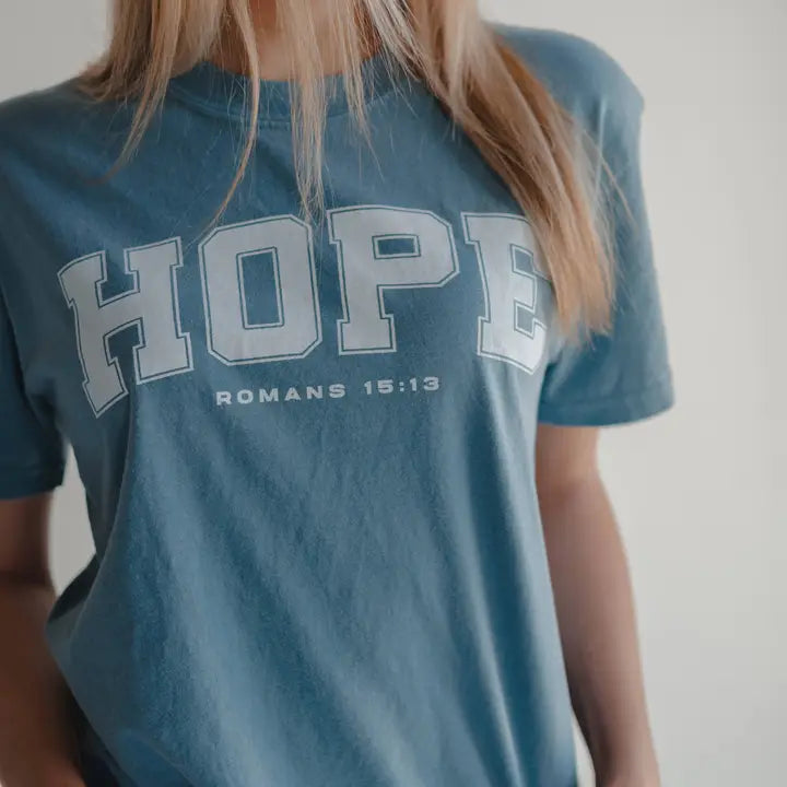 Hope Tee- Ice Blue