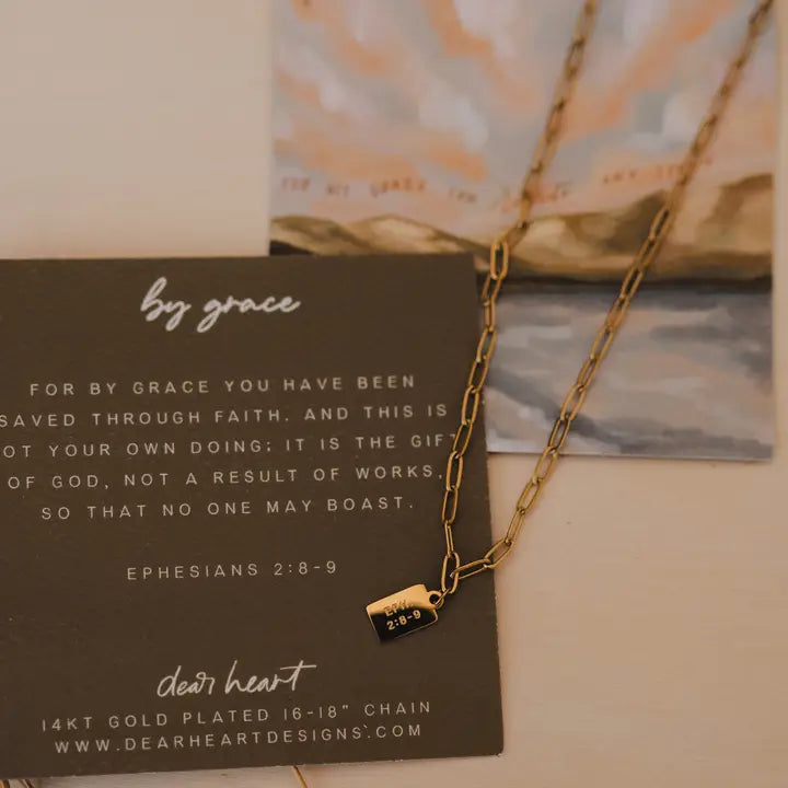 By Grace Mini Tag Necklace