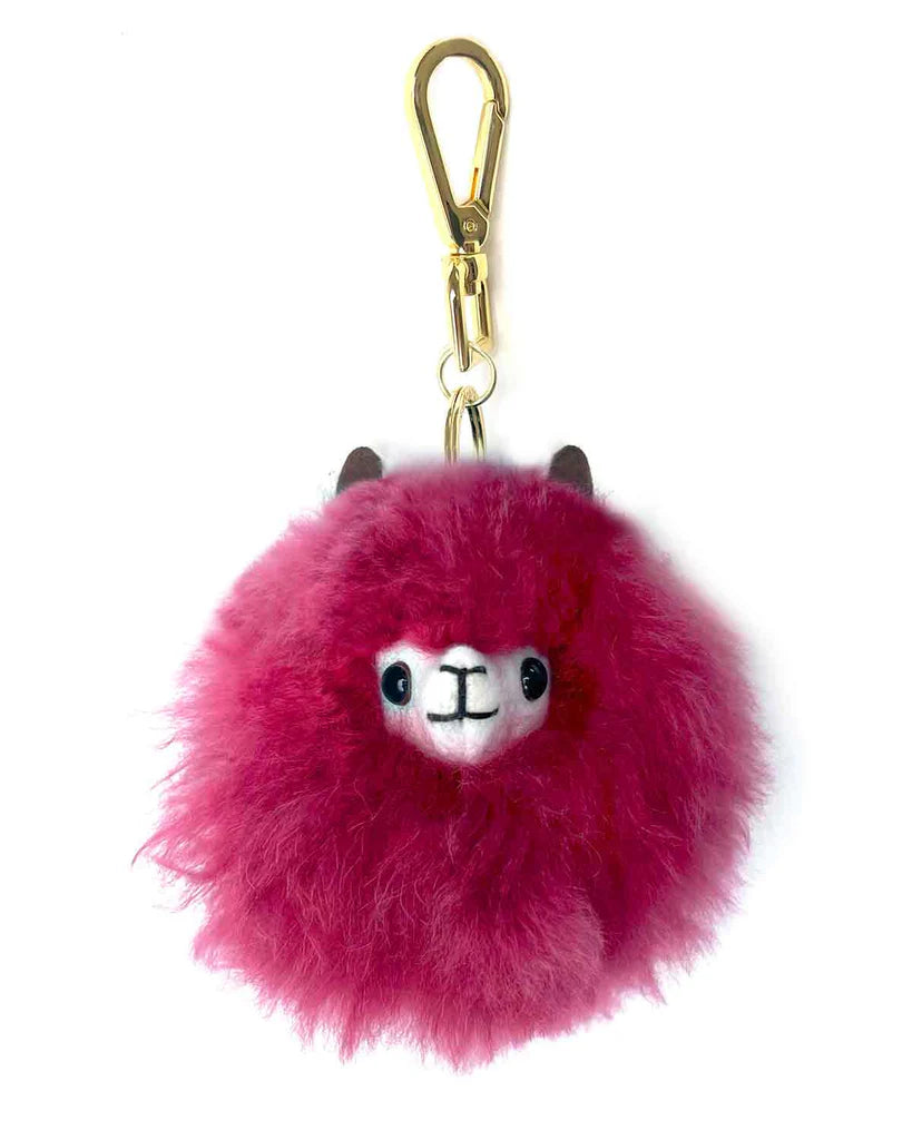 Alpaca Keychain Magenta