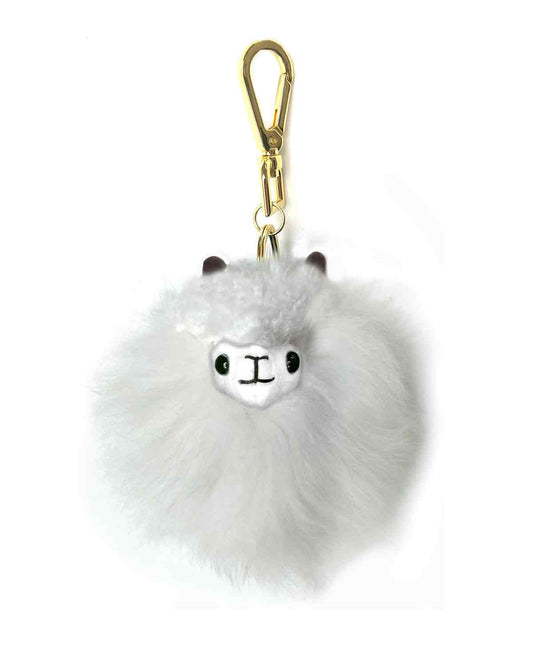 Alpaca Keychain White