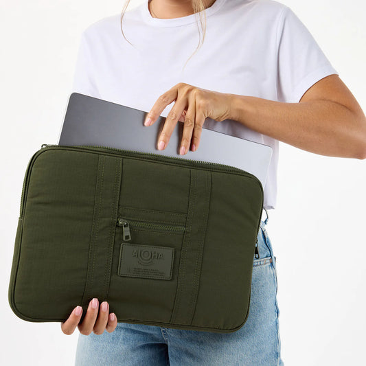 Olive Monochrome Laptop Case