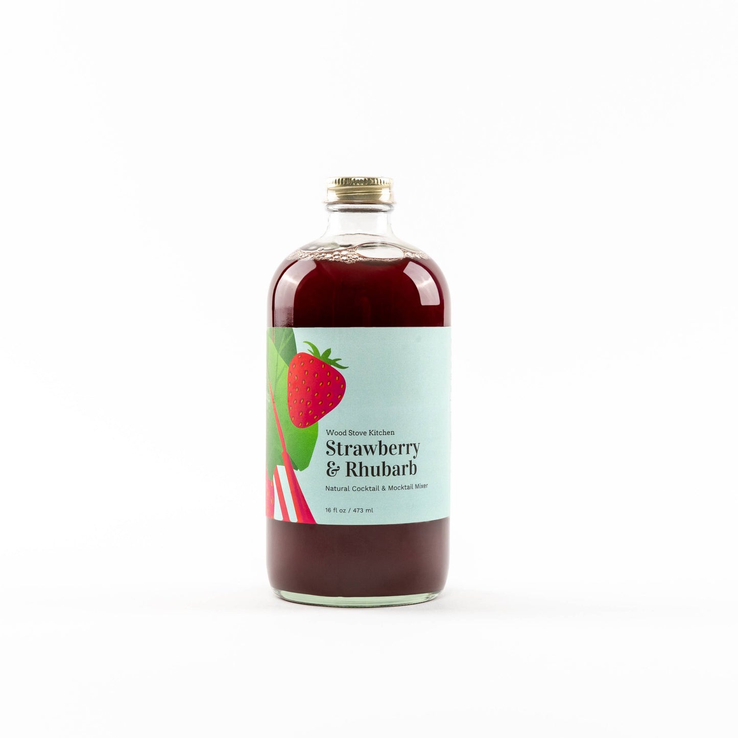 Strawberry-Rhubarb Cocktail Mixer and Mocktail Mixer, 16 fl oz