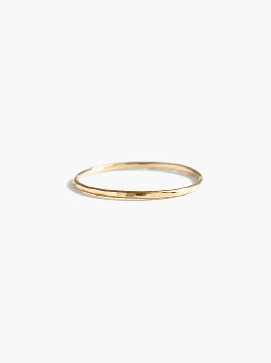 ABLE Hammered Stacking Thin Ring