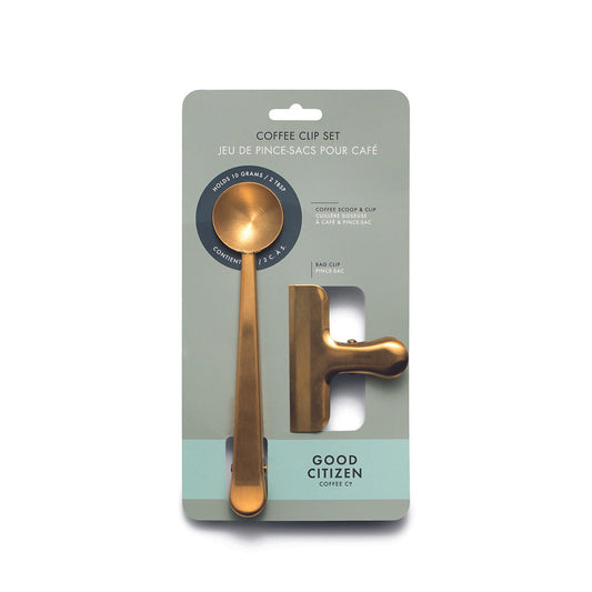 Coffee Scoop and Clip Set