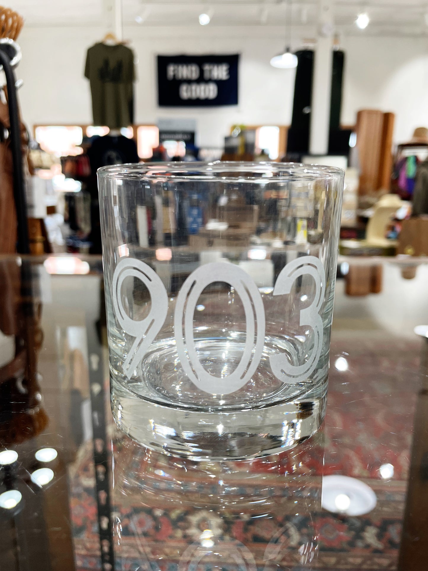 "903" Etched Glassware