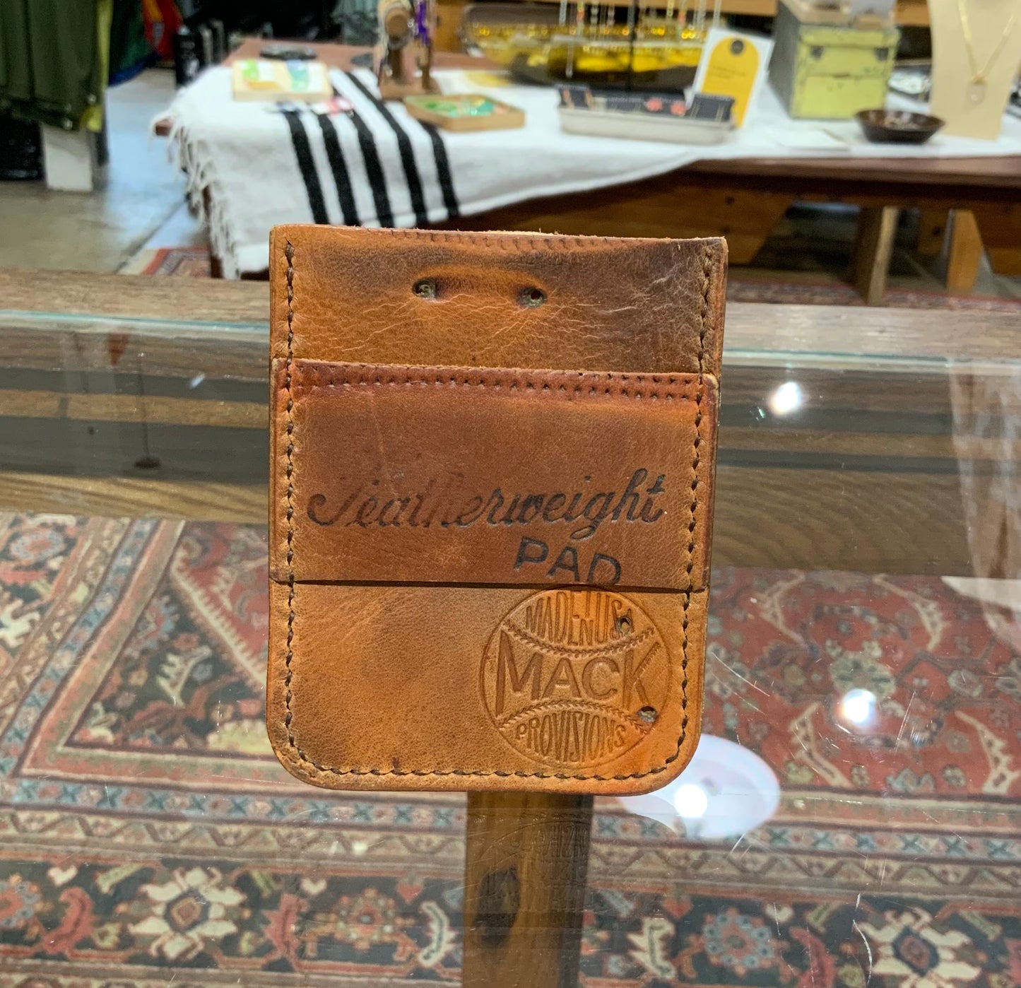 Mack Provisions Vintage Baseball Glove Card Holder