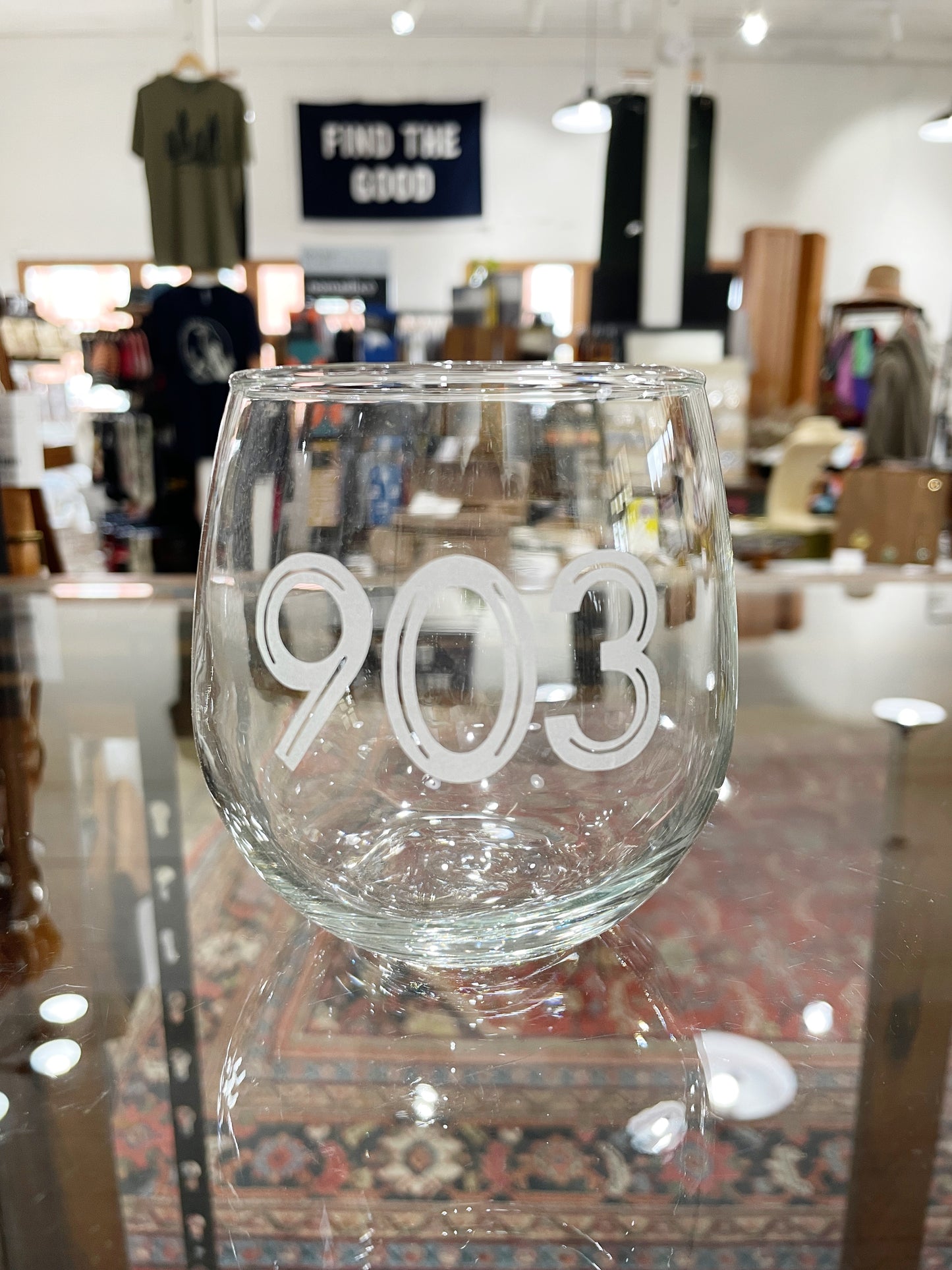 "903" Etched Glassware